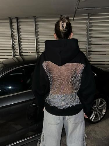 Panda Styel Hooded Sweatshirt with Mesh Back Panel Full Sleeve