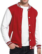 Red Bomber/Varsity Jacket for Men