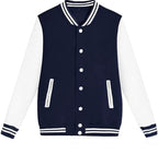 Navy Blue Bomber/Varsity Jacket for Men