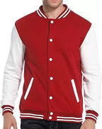 Red Bomber/Varsity Jacket for Men