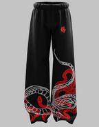 Straight Fit Baggy pants For Unisex ( Black )