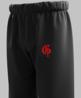 Straight Fit Baggy pants For Unisex ( Black )